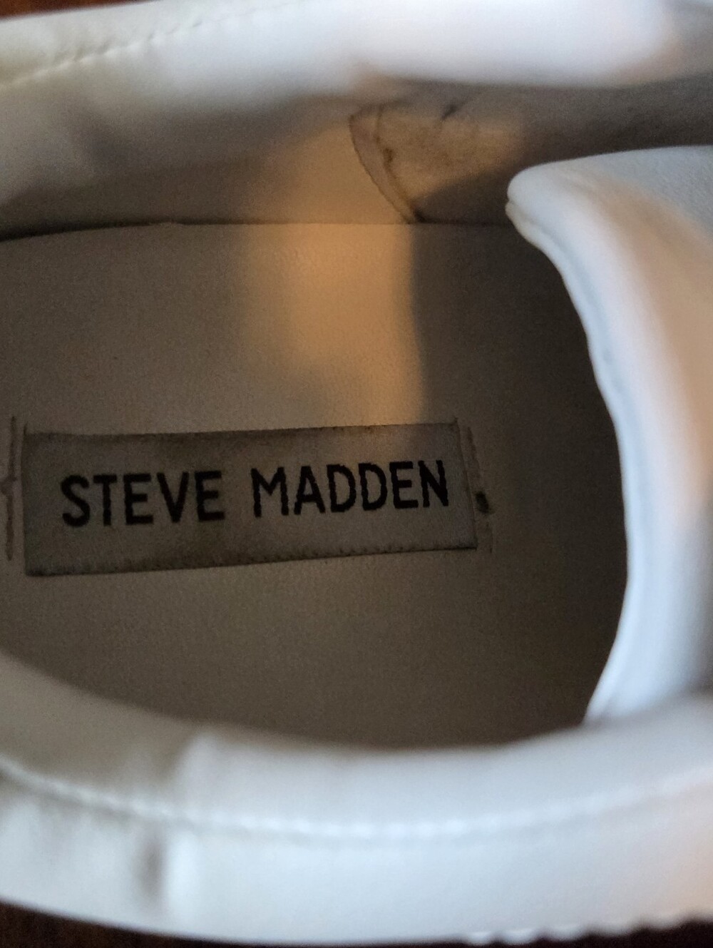 Steve Madden Perrin Women's White Platform Lace-Up Sneakers Size 9 - Picture 6 of 7